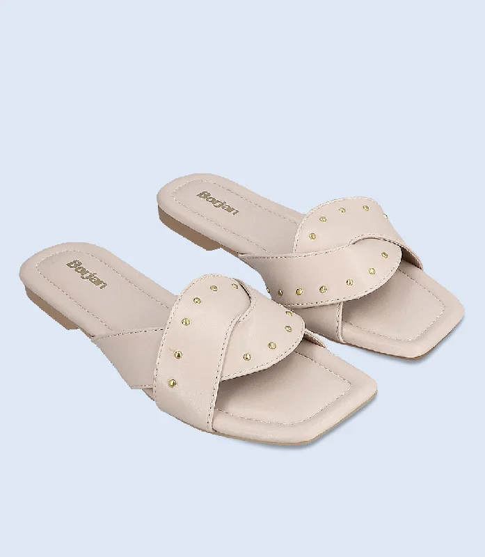 BW10036-OFF WHITE-Women Slipper