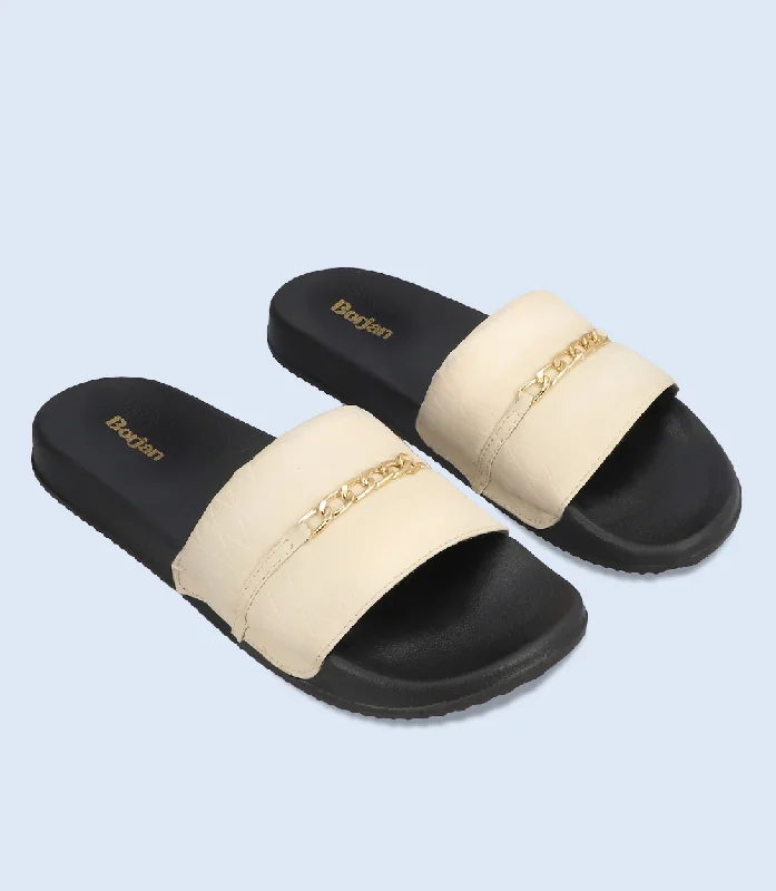 BW10038-Beige-Women Casual Slipper