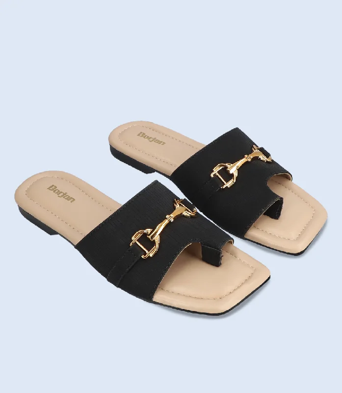 BW10039-BLACK-Women Chappal