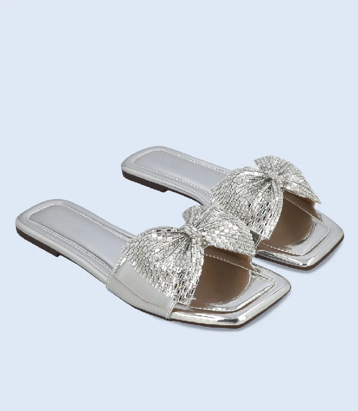 BW10069-SILVER-Women Slipper