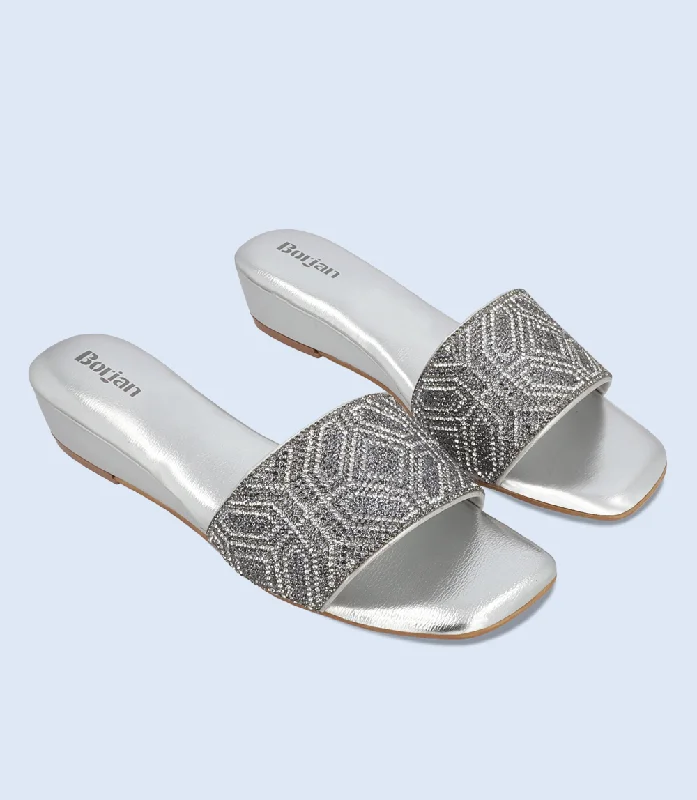 BW10137-SILVER-Women Slipper