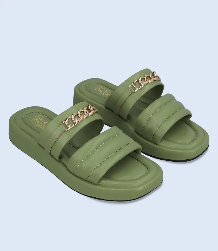 BW6336-Light Gren-Women Comforto Slipper