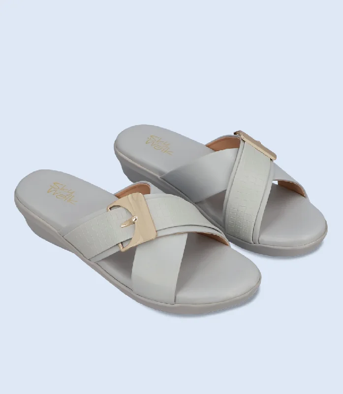 BW6340-GREY-Women Comfort Slipper