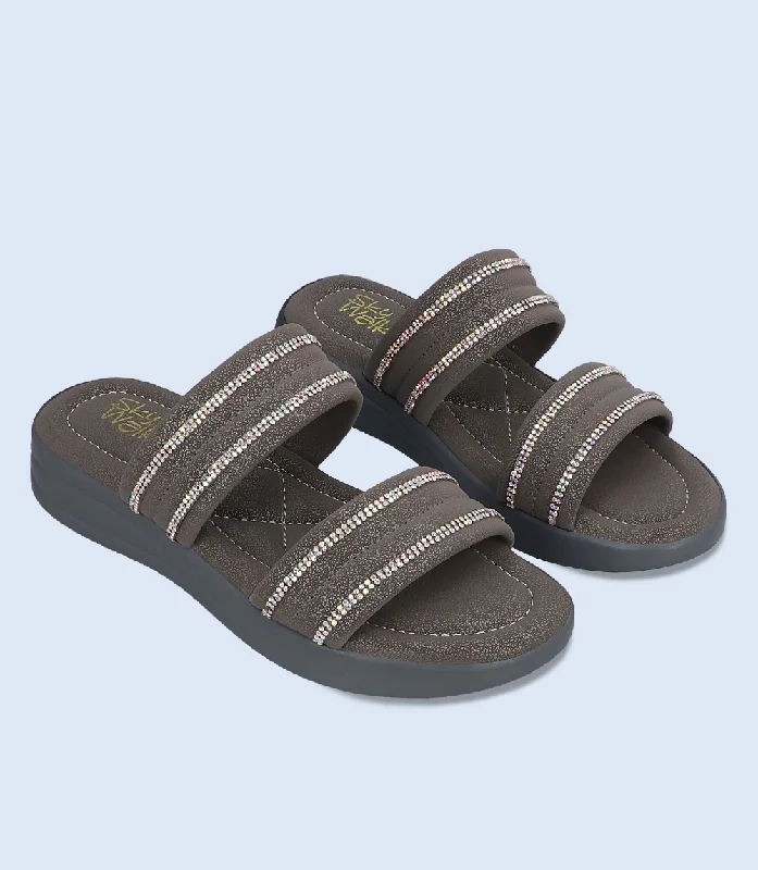 BW6346-GREY-Women Comfort Slipper