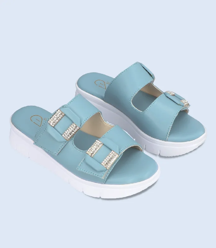 BW6351-SKY BLUE-Women Platform Slipper