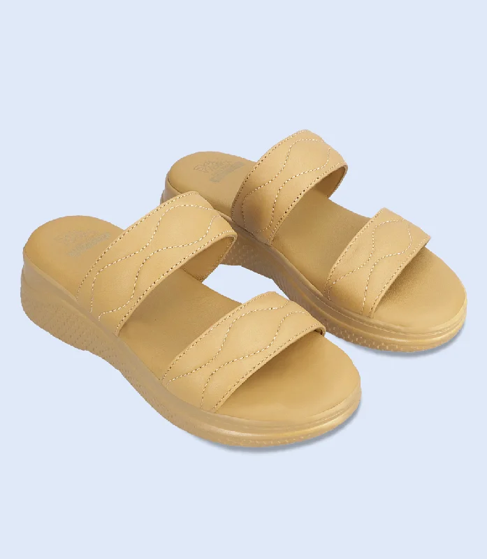 BW6368-MUSTARD-Women Comfort Slipper