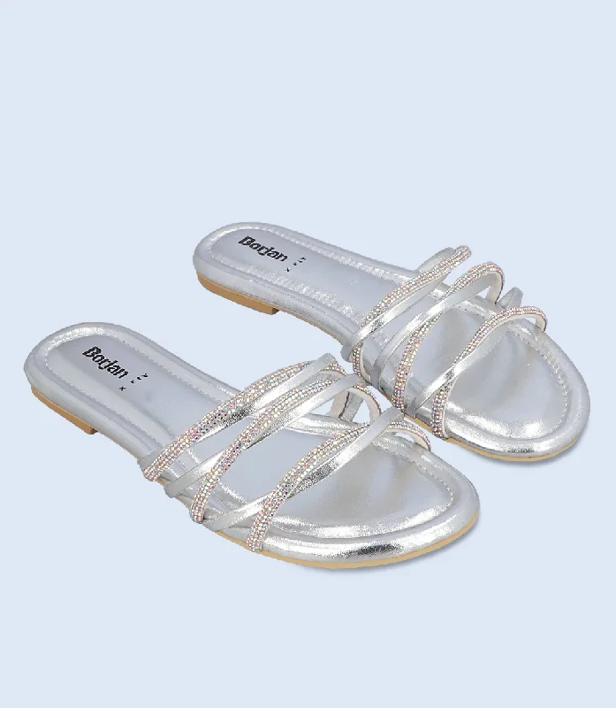 BW6619-SILVER-Women Slipper