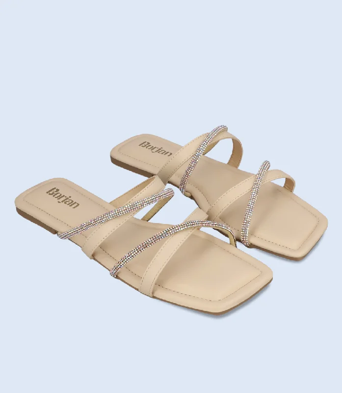 BW6626-OFF  WHITE-Women Slipper