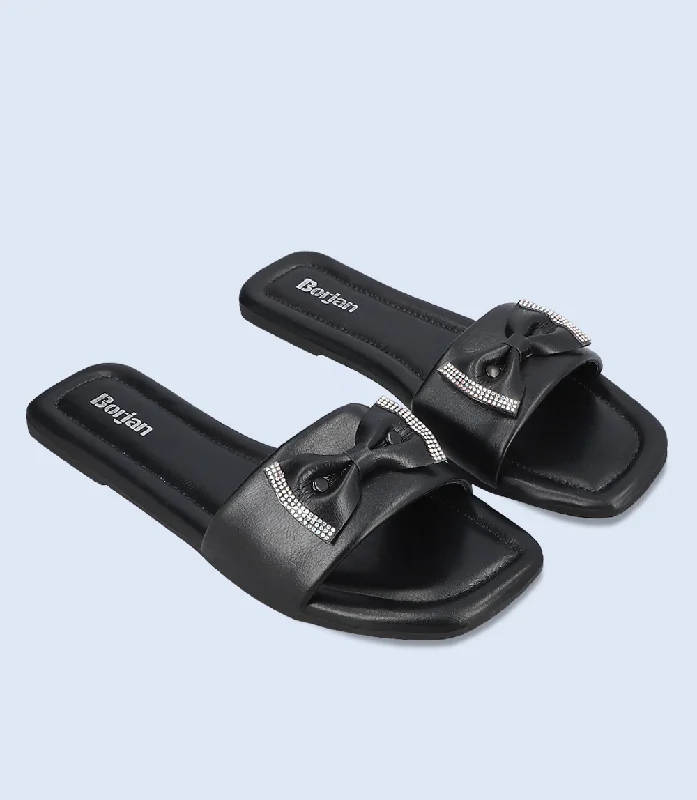 BW6670-BLACK-Women Slipper