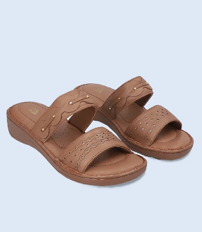 BW9210-BROWN-Women Comforto Slipper