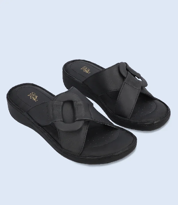 BW9214-BLACK-Women Slipper