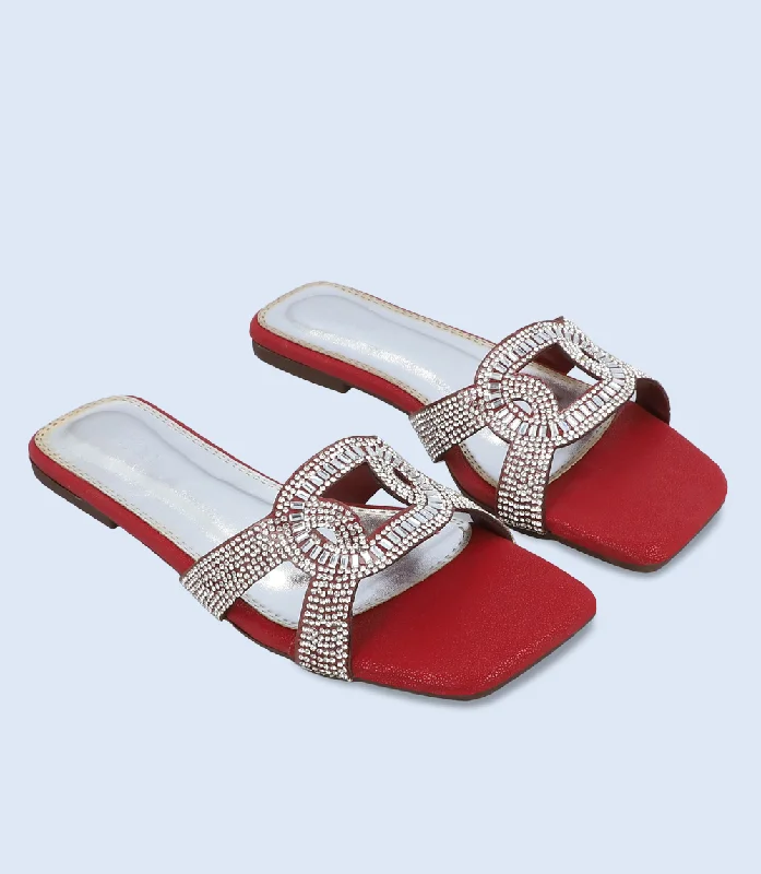 BW9435-MAROON/SIL-Women Slipper