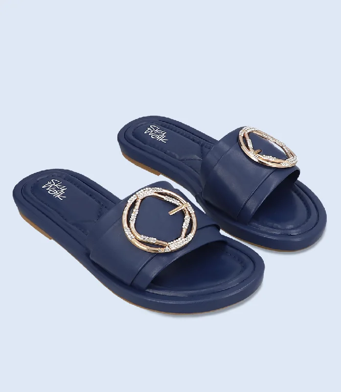 BW9614-NAVY-Women Slipper