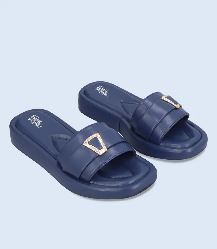 BW9634-NAVY-Women Comforto Slipper