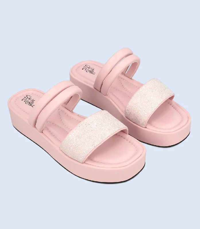 BW9637-PINK-Women Comfort Slipper