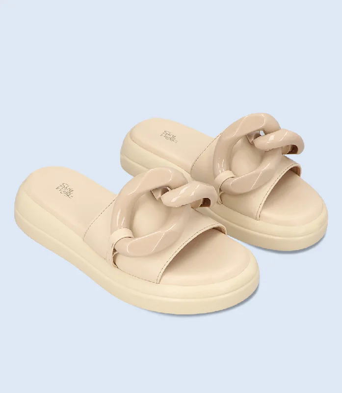 BW9968-BEIGE-Women Comforto Slipper