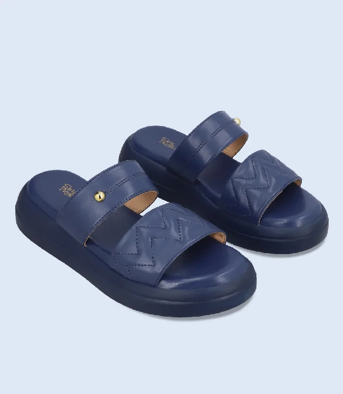 BW9969-NAVY-Women Comfort Slipper