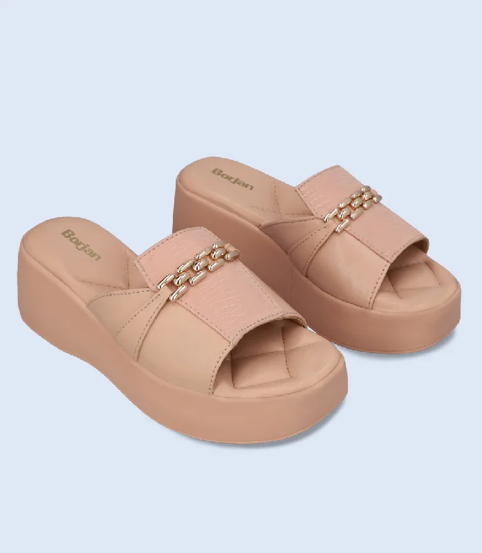 BW9997-TEA PINK-Platform Slipper