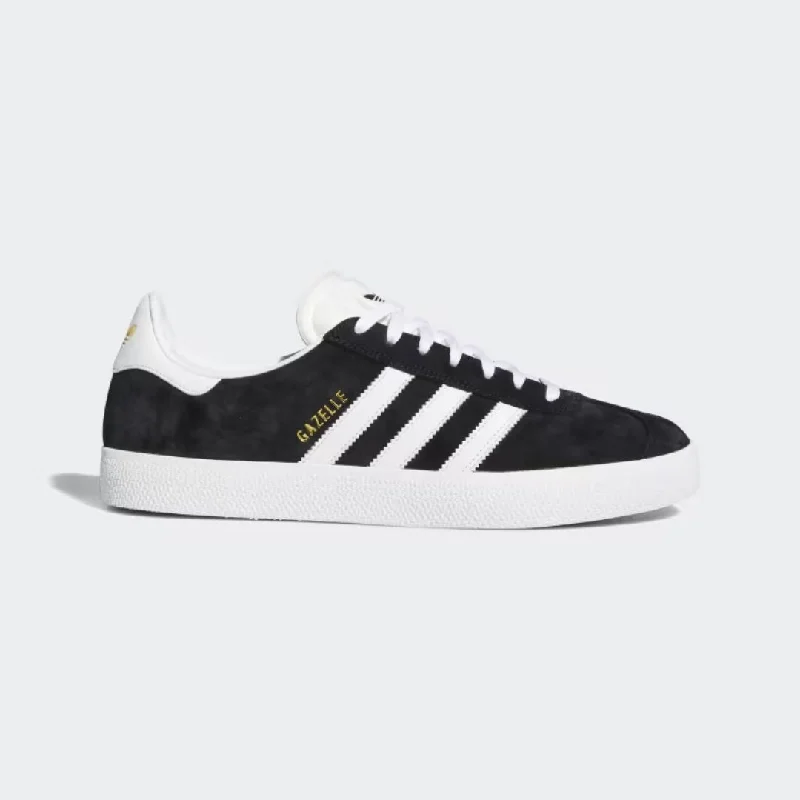 Gazelle Adv Shoes (Core Black + Cloud White + Gold Metallic)