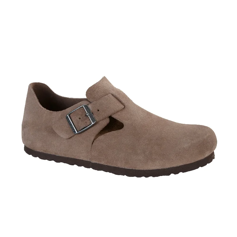 London Taupe Suede Leather