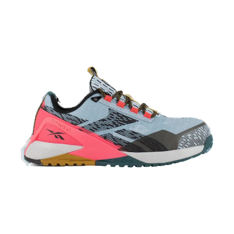 Reebok Work Women's Athletic Work Shoe Composite Toe - Blue/Salmon