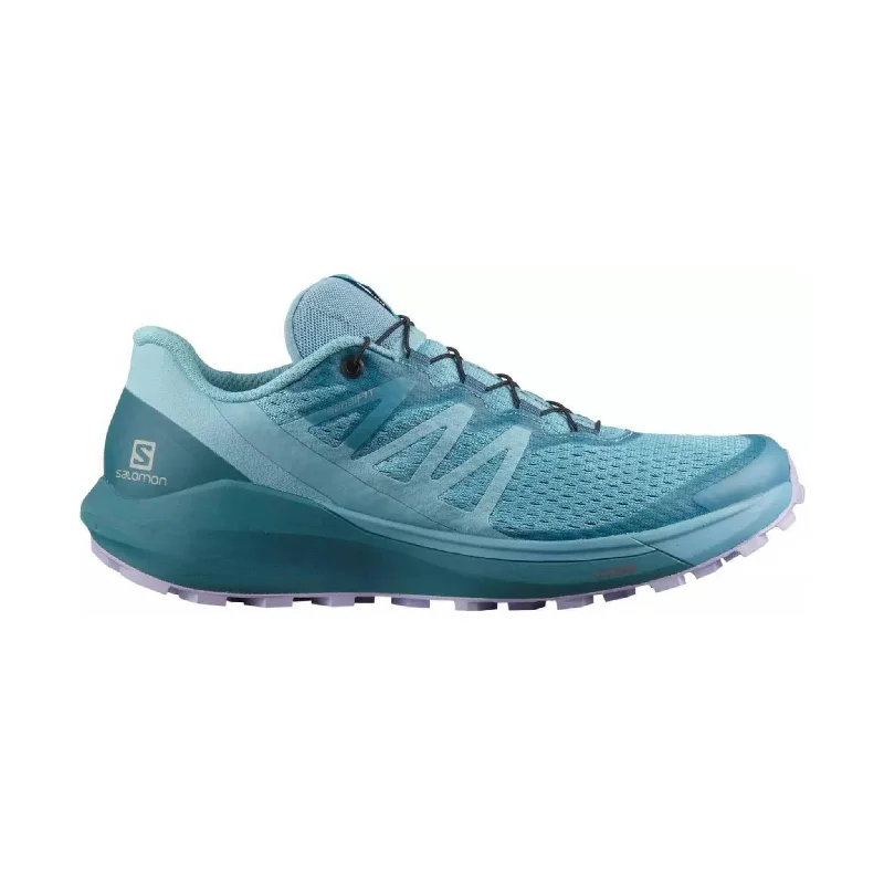 Salomon Women's Sense Ride 4 Running Shoes - Delphinium Blue/Mallard Blue/Lavender