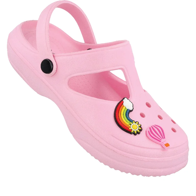 Walkaroo Womens Clogs  - WC8912 Baby Pink