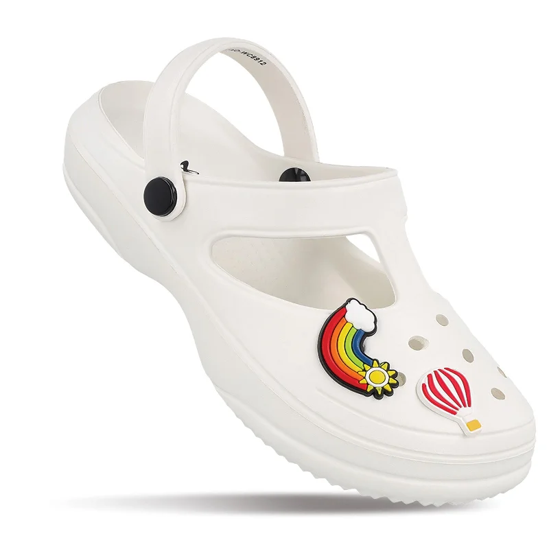 Walkaroo Womens Clogs  - WC8912 White