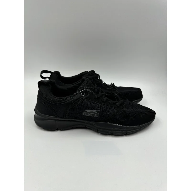 Women's size 10, Black Sneakers with Thick Black Sole for Ultimate Support